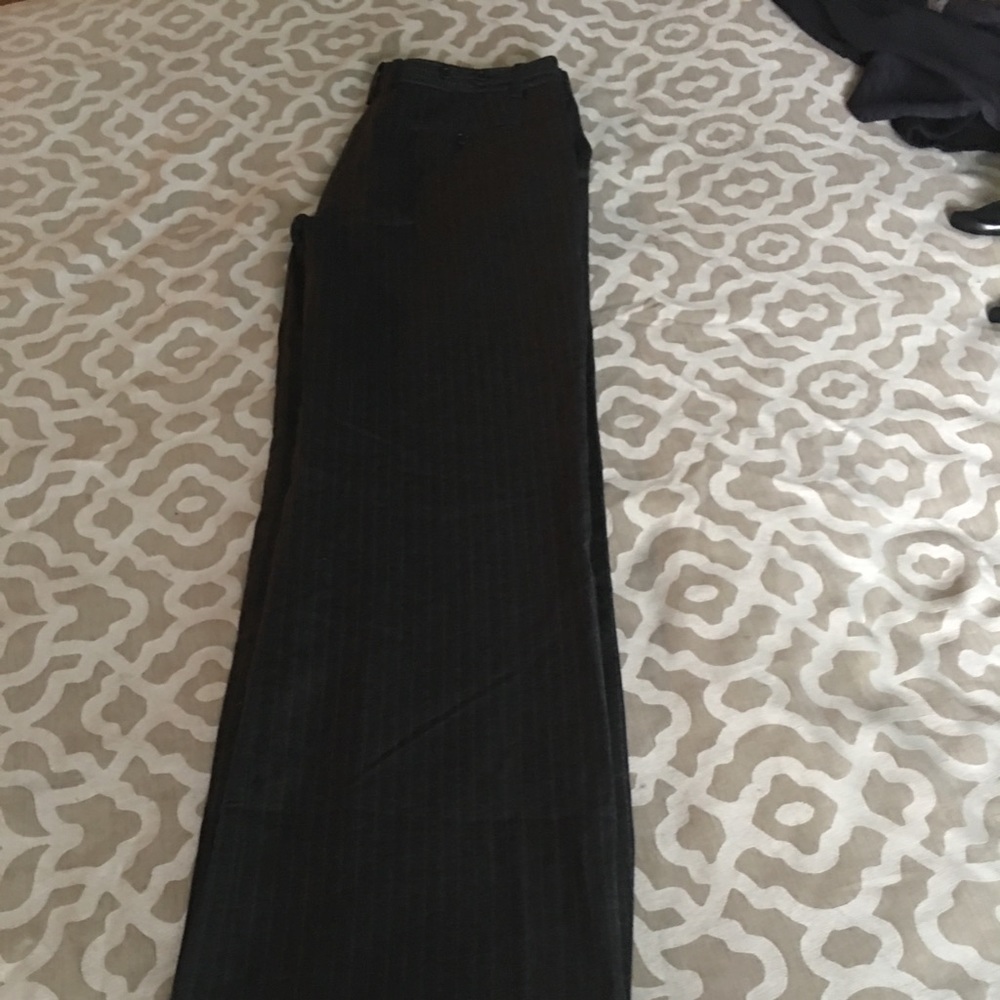 BCBG MAXAZRIA PINSTRIPED DRESS PANTS